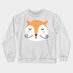 Sleeping Orange Fox Crewneck Sweatshirt